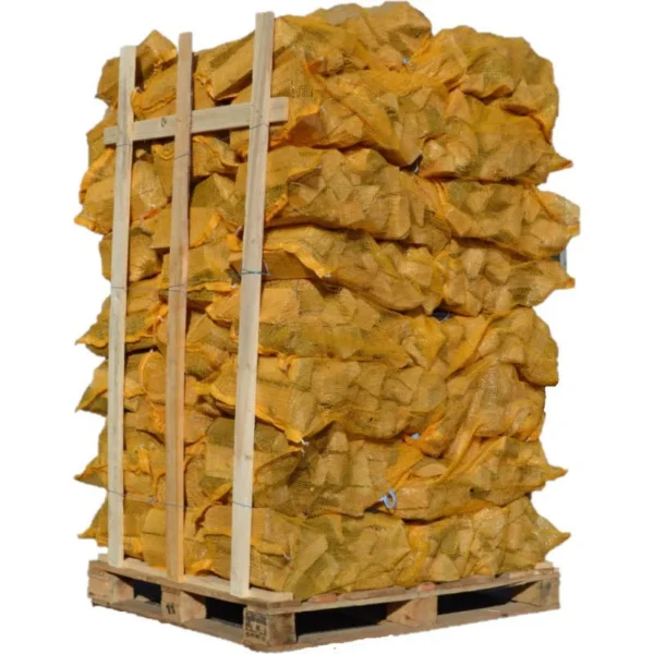 Palet de 48 redes de leña de 50dm3 en 33cm